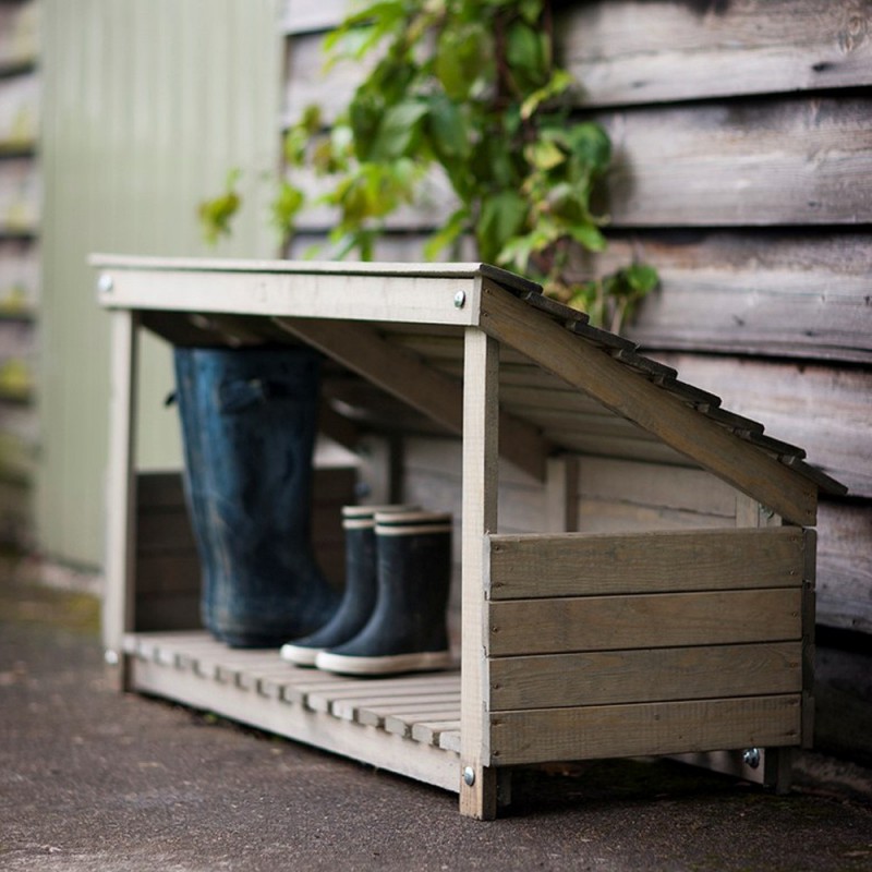 Houten Schoenenkast Buiten | Schoenenrek Buiten | Schoenen Laarzenrek