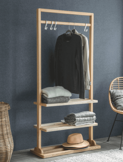 Houten Kledingrek met een diepte van 35 tot 40 cm kopen? Kijk snel