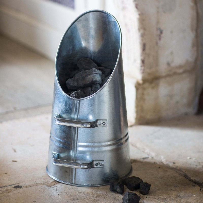 Ovale Asemmer Staal Kamino Flam 333252 Ascheeimer Für Kamin, Kohleneimer 24 Liter Kamino Flam Asbak Met Deksel