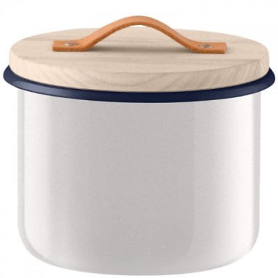 Trendyard Lsa Voorraadpot Utility Met Houten Deksel Melk Wit trendyard kopen in de aanbieding