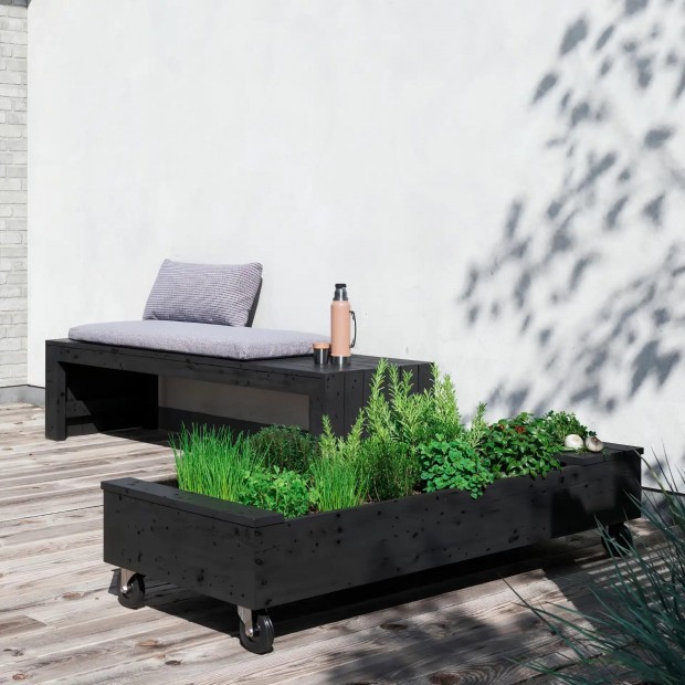 Houten Tuinbank Met Opbergruimte - 180 CM 18250-1