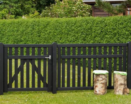 Zwart Houten Tuinhek Country