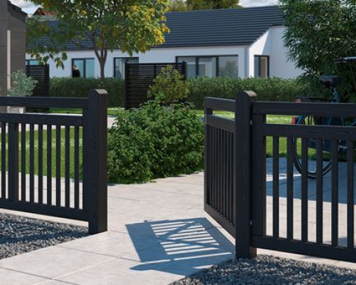 Zwart Houten Tuinhek Linea