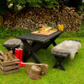 Picknicktafel Kruispoot Nostalgi Zwart 185900-15