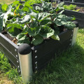 Langwerpige Moestuinbak Zwart Hout 80 x 270 CM PIPE10A