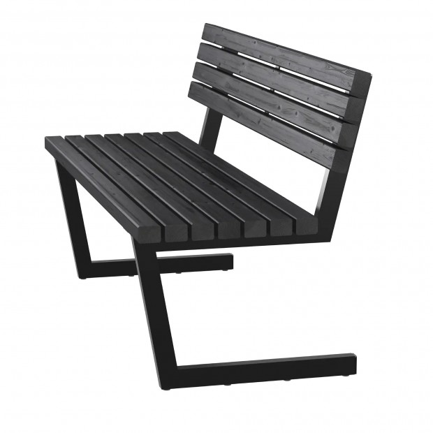 Moderne Terrasbank Relax - 150 CM - Zwart 19670-15 