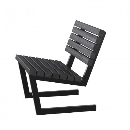 Moderne Tuinstoel Siesta - 75 CM - Zwart