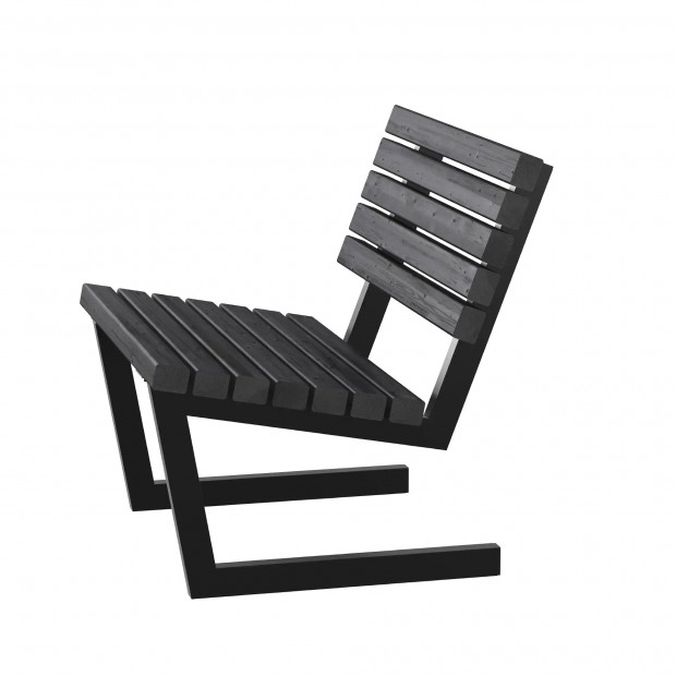 Moderne Tuinstoel Siesta - 75 CM - Zwart 19652-15 