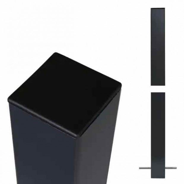 Stalen Paal Zwartgrijs Voor In Beton 8 x 8 x 268 CM 20399-21