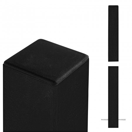 Zwart Stalen Paal Voor In Beton 8 x 8 x 208 CM