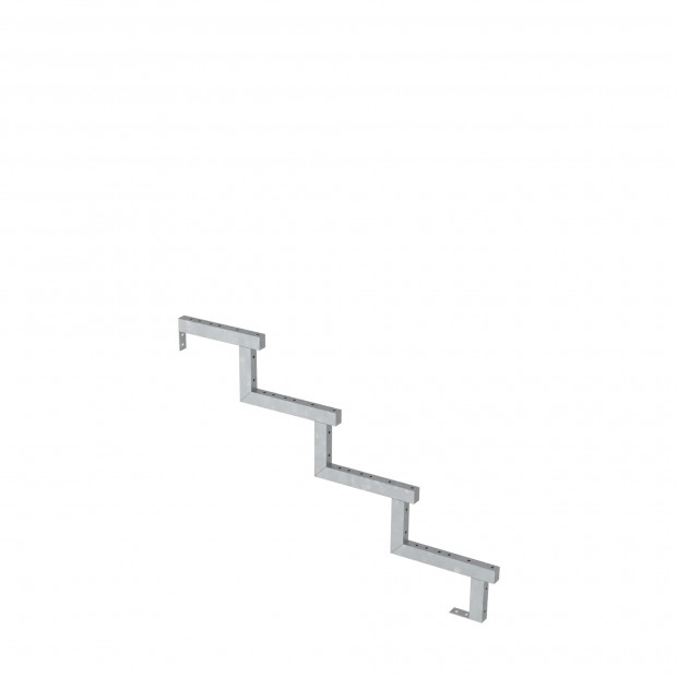 Trapbalk Staal 4 Treden - 34,2º 546449