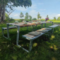 ThermoWood® Picknicktafel Zigma 12 Personen 185706-4