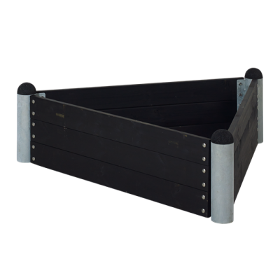 Trendyard Driehoek Plantenbak Buiten Zwart trendyard kopen in de aanbieding