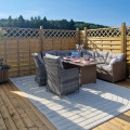 Geimpregneerd Houten Tuinscherm Met Trellis Bergen 180 x 180 CM 3004-1