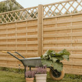 Geimpregneerd Houten Tuinscherm Met Trellis Bergen 180 x 180 CM 3004-1