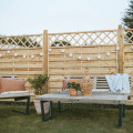 Geimpregneerd Houten Tuinscherm Met Trellis Bergen 180 x 165 CM  3005-1