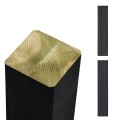 Outdoor Fitnesstoestel Zwart Hout - Zwart Cubic Beslag - Model 3 179078-15