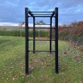 Outdoor Fitnesstoestel Zwart Hout - Zwart Cubic Beslag - Model 4 179069-15 