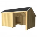 Tuin Shelter Hout Met 2 Ruimtes 167582
