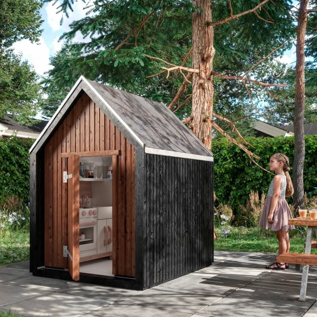 Modern Houten Speelhuisje - 124 x 144 CM 16739