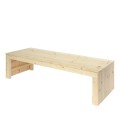 Houten Zandbak Op Wielen Met bank - 180 CM 18050-1