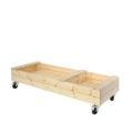 Houten Zandbak Op Wielen Met bank - 180 CM 18050-1