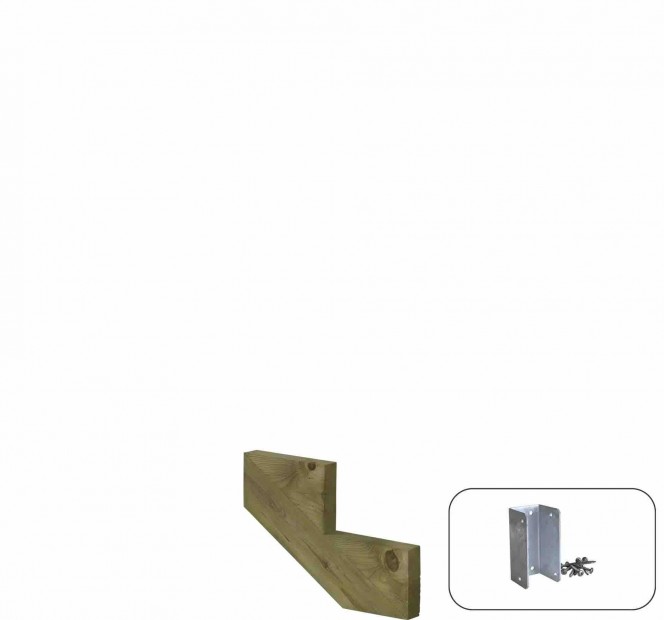 Trapbalk 2 Treden 34,2º + Montagebeugel 5462190