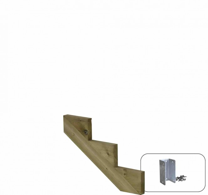 Trapbalk 3 Treden 34,2º + Montagebeugel 5462260