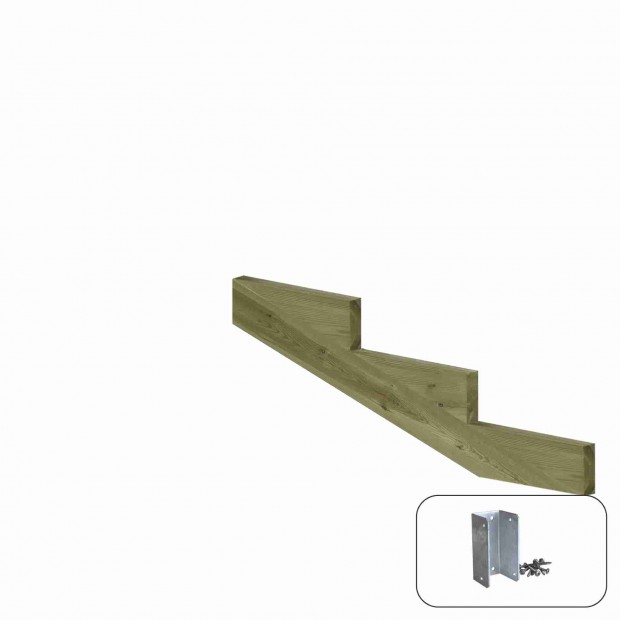 Trapbalk 3 Treden 19º + Montagebeugel 5255430