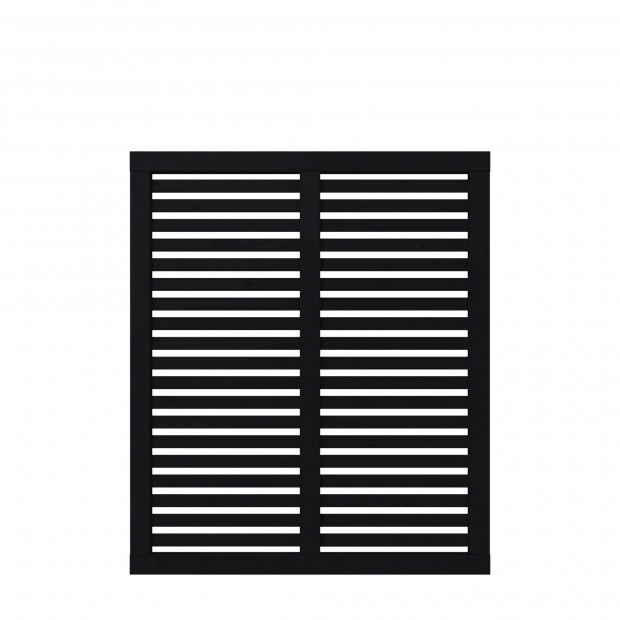Zwart Houten Tuinscherm Harmoni 120 x 140 CM 17367-15