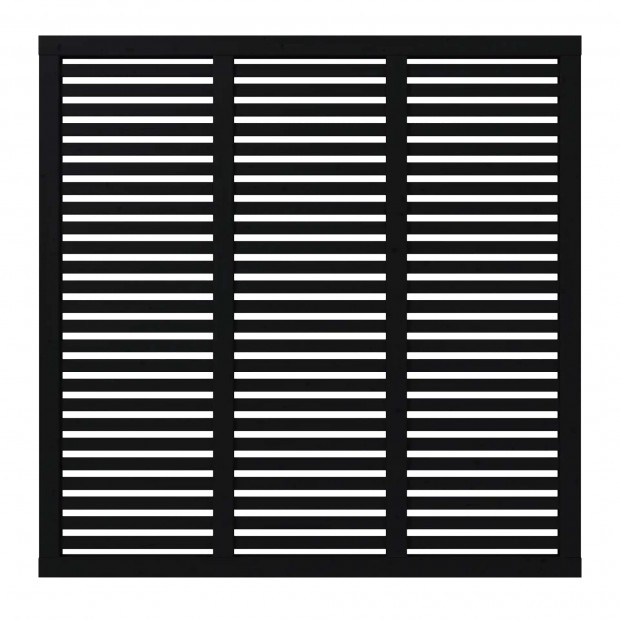 Zwart Houten Tuinscherm Harmoni 180 x 180 CM 17364-15