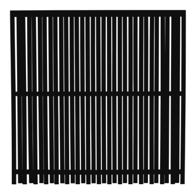 Zwart Houten Tuinscherm Nagano 180 x 180 CM