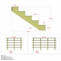 Houten Tuintrap 5 Treden - 34,2º - 180 CM Breed 546241-1