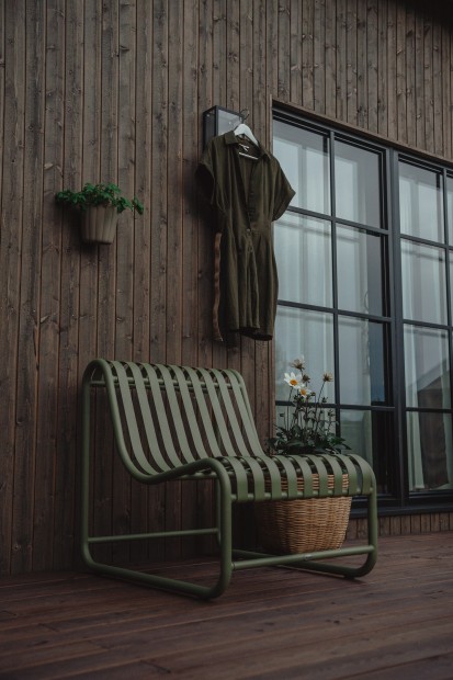 Design Loungestoel - Metaal - Groen 3900-4000