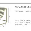 Design Loungestoel - Metaal - Groen 3900-4000
