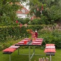 Picknicktafel "Basic" Zwart Gebeitst Hout 185810-15